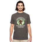 Undefeated Hide and Seek Champion Bigfoot t-shirt, front view