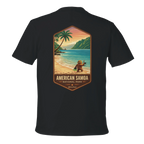 Black t-shirt with American Samoa National Park graphic on the back