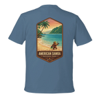 Light Blue t-shirt with American Samoa National Park graphic on the back