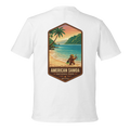 White t-shirt with American Samoa National Park graphic on a white background