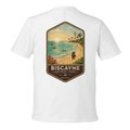 White t-shirt with a Biscayne National Park graphic on the back