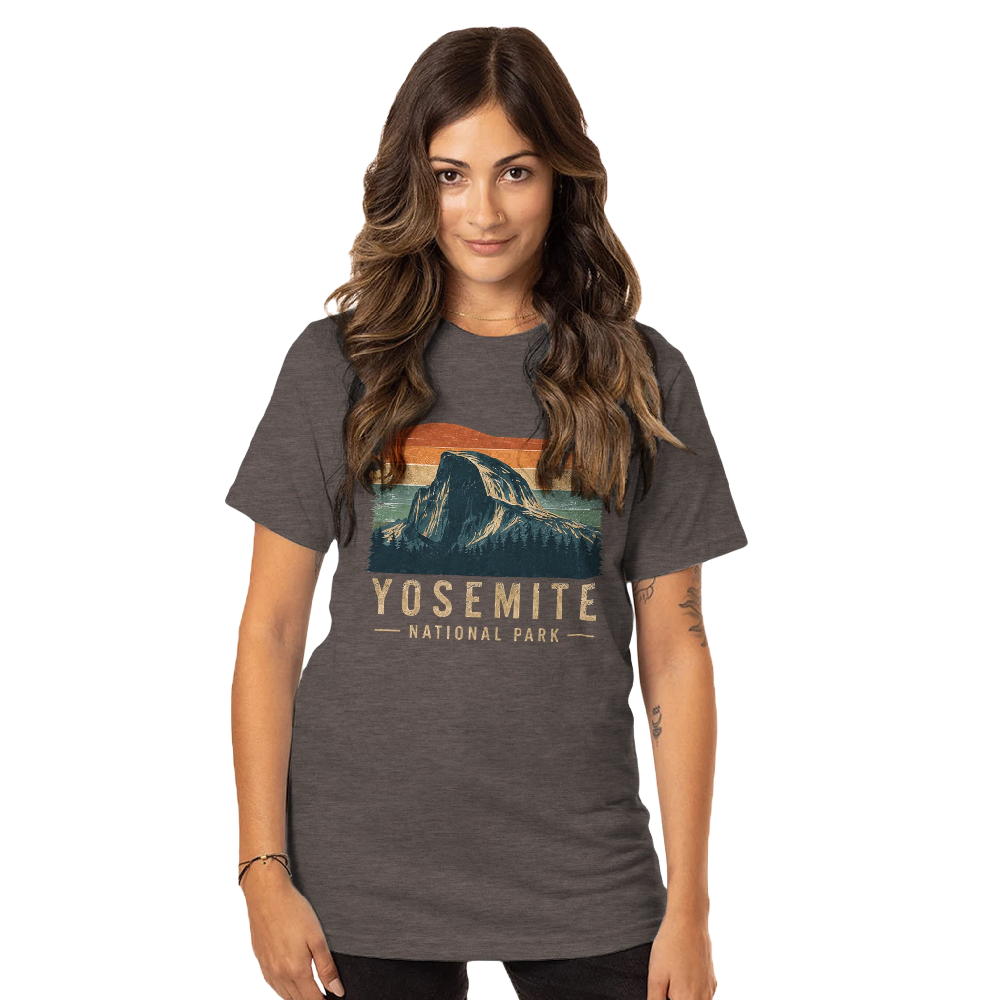 Joshua Tree National Park T-Shirt – Retro Sunset Desert Organic Cotton Tee