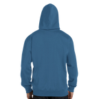 Blue hoodie on a white background
