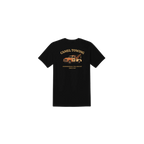 Black t-shirt with 'Camel Towing' graphic on a white background