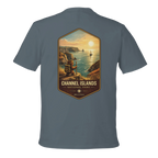 Gray t-shirt with a Channel Islands National Park graphic on the back