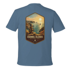 Light Blue t-shirt with Channel Islands National Park graphic on the back