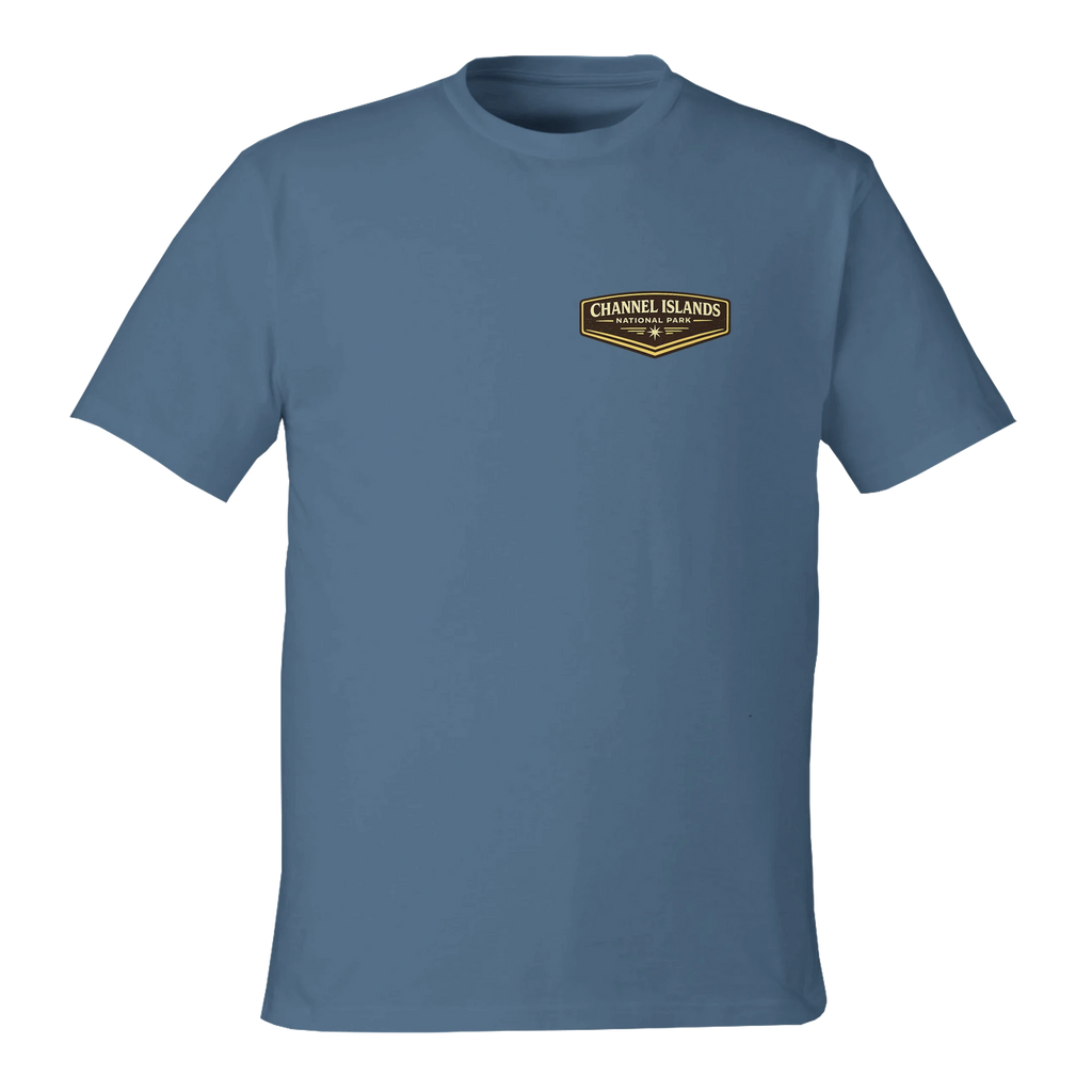 Lt Blue Shirt with Channel Islands National Park logo on the front