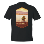 Black t-shirt with a 'Death Valley National Park' graphic on the back