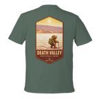 Green t-shirt with a 'Death Valley National Park' design on the back