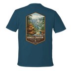 Blue t-shirt with Kings Canyon National Park graphic on the back
