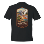 Black t-shirt with Lassen Volcanic National Park graphic on the back
