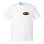 White t-shirt with a 'Redwood National Park' logo on a white background