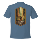 Light Blue eco tee with Sequoia National Park graphic