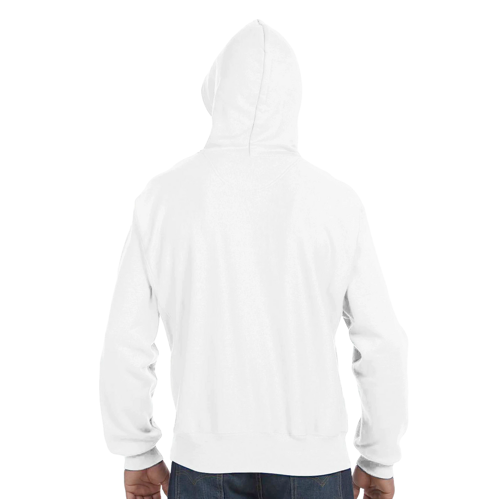White hoodie on a white background