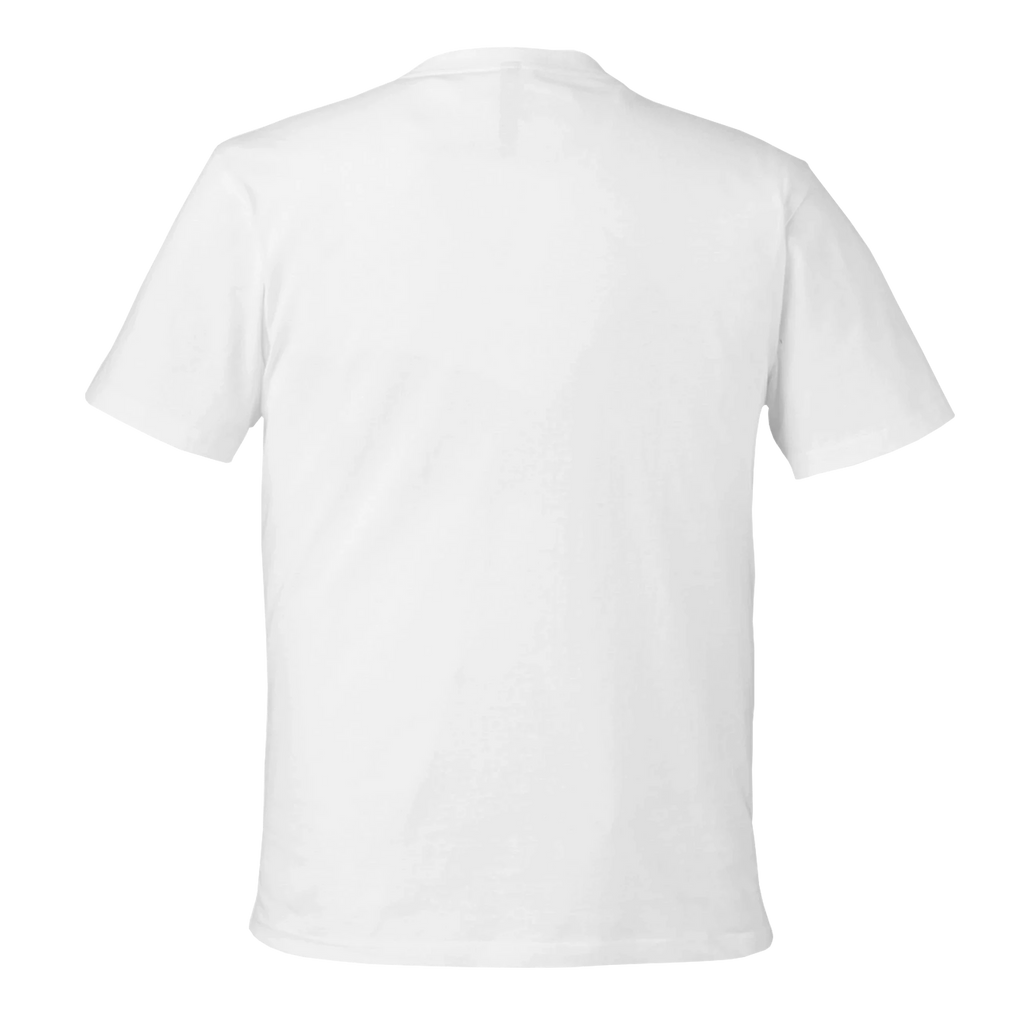 Plain white t-shirt on a white background