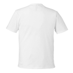 Plain white t-shirt on a white background