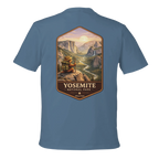 Light Blue t-shirt with Yosemite National Park graphic on the back