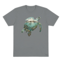 Terrain Grey Dry Tortugas Sea Turtle Wild Within organic cotton tee, back view
