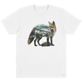 Bright White Great Smoky Mountains Fox Wild Within organic cotton tee