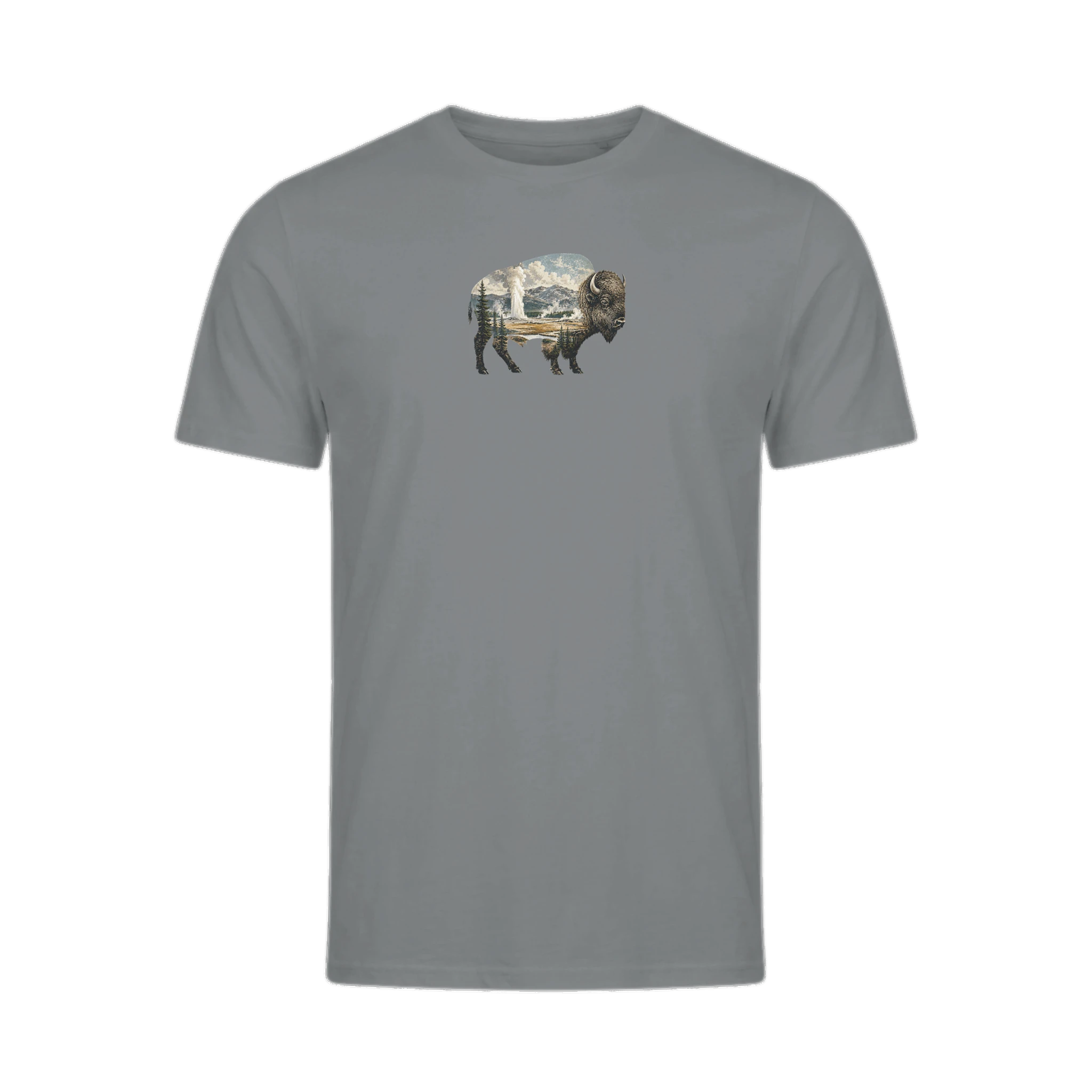 Yellowstone National Park Bison Wild Within organic cotton t-shirt, additional color option